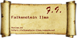 Falkenstein Ilma névjegykártya